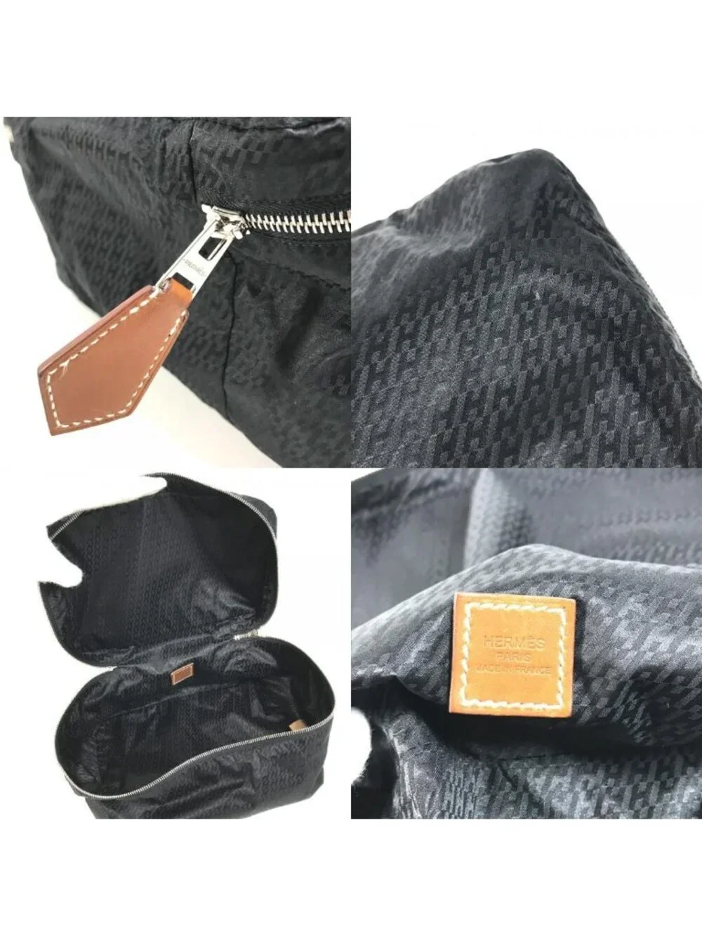 Hermes Pouch Voyage Mini Silk Black